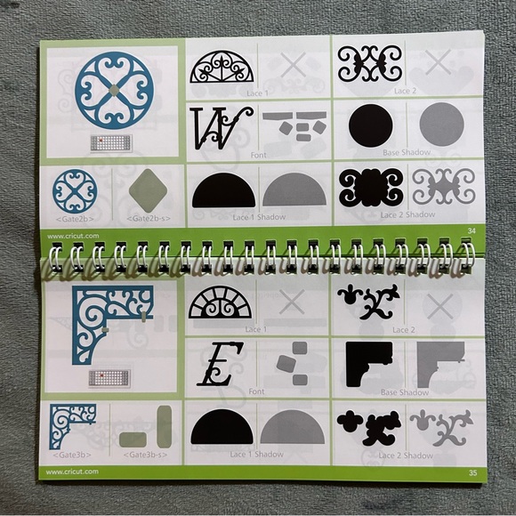 Cricut ORNAMENTAL IRON 2 shapes & fonts - Picture 7 of 14